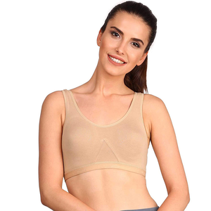 Sujetador deportivo al por mayor para mujer, con espalda cruzada, transpirable, sin costuras, ajustable, de alto soporte, para yoga y gimnasio - Product Image 1