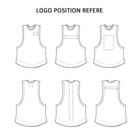 Camisetas sin mangas personalizadas de talla grande para hombre, 100% poliéster, cuello en V, lisas, con espalda en Y, para gimnasio, correr, deportes, transpirables, de punto, al por mayor