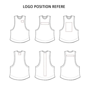 Camisetas sin mangas personalizadas de talla grande para hombre, 100% poliéster, cuello en V, lisas, con espalda en Y, para gimnasio, correr, deportes, transpirables, de punto, al por mayor - Product Image 6