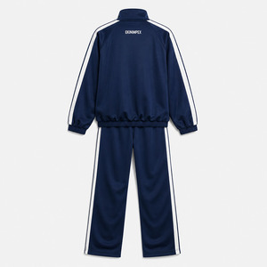 Ensemble de survêtement personnalisé pour homme avec fermeture éclair intégrale, vêtements de sport athlétiques, tenue d'entraînement, veste de survêtement deux pièces OEM ODM - Product Image 4