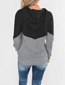 Ensemble de sweat-shirts à capuche surdimensionnés en coton imprimé personnalisé, col rond, crop top, style sport pour femme, hiver - Product Image 4