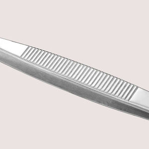 Pince de cuisine professionnelle à pointe incurvée, haute précision, pour la présentation des aliments, en acier inoxydable, outil de chef personnalisé - Product Image 4