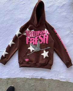 Dtg Screen Print Zipper Hoodie Men Street Wear Heavyweight Cotton Graphic Y2K <b>Zip</b> up Hoodies Custom Hoodie Manufacturer - Product Image 4