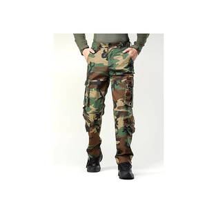 Men's Camouflage Hunting Pants Multi Pockets Rip-Stop Canvas Hunting Wear Autumn Style - Product Image 3