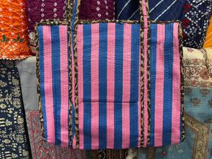 Sac fourre-tout matelassé en coton bohème à deux anses, grande taille, imprimé léopard, sac à main pour femme - Product Image 5