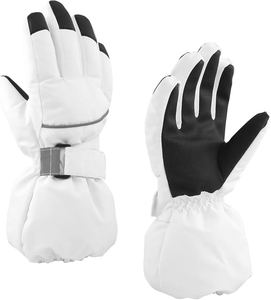 Best Quality 2026 Cowhide Leather Men Women Sports Warm Snow <b>Ski</b> Mittens and Gloves - Product Image 1