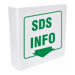 Señal de Seguridad Brady L MSDS, Señal de Seguridad Montada en la Pared para Áreas de Trabajo con Productos Químicos - Product Image 1