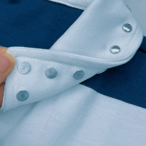 Camiseta Polo Retro de Rugby para Hombre, con Estampado de Franjas, Remaches y Botones, de Algodón, Corte Cuadrado y Recortado, de Alta Calidad - Product Image 5