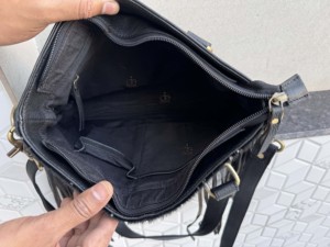 Sac fourre-tout en cuir de vachette métallisé fait main de haute qualité avec franges et bandoulière, style western, en cuir véritable pour femme - Product Image 6
