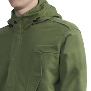 Sudadera con Capucha de Felpa Gruesa de Algodón de Alta Calidad con Media Cremallera y Bolsillo en el Pecho, Personalizada de Fábrica, 600 gsm, con Cotización - Product Image 4