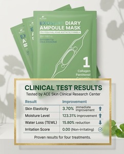 Mascarilla Facial Coreana EXOSHOT Diary Ampoule NO.1 con Colágeno, Pantenol, Ceramida, Antienvejecimiento, Cuidado de Poros, Calmante, Iluminadora, Niacinamida - Product Image 2