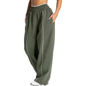 <b>Women</b> High Waist Cotton <b>Fleece</b> <b>Joggers</b> Winter Casual Lounge Wear Comfortable Gym Running High Quality Sweatpants - Product Image 6