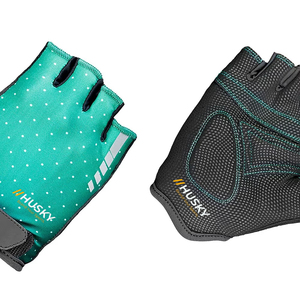 HUSKY SPORTSWEAR Customized Unisex Half Finger Weight Lifting Cycling Shockproof Breathable Microfiber Padded Fingerless Gloves - Product Image 4