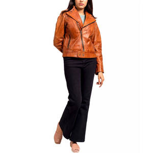 Chaquetas de Cuero Genuino Transpirables Personalizadas para Mujer - Impermeables, Moda de Invierno/Otoño, Precio Económico - Product Image 5
