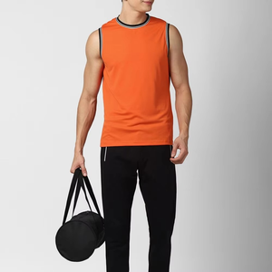 เสื้อกล้ามออกกำลังกายแบบใหม่ ทรงปกติ ไม่มีแขน สำหรับผู้ชาย ใส่หน้าร้อน ราคาดีที่สุด แห้งเร็ว - Product Image 5