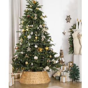 Vente en gros jonc de mer tissé à la main collier et jupe d'arbre de Noël décoration d'ornement de vacances écologique fabriqué en usine au Vietnam - Product Image 3