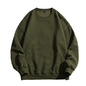 เสื้อสเวตเชิ้ตผู้ชาย คอโอ ผ้าฝ้าย 100% ลายแจ็คการ์ด ทรงหลวม สวมใส่สบาย สไตล์ลำลอง/สปอร์ต เหมาะสำหรับฤดูใบไม้ร่วง ใส่เที่ยวเล่นกลางแจ้งหรือใส่เดินเล่นในเมือง - Product Image 5