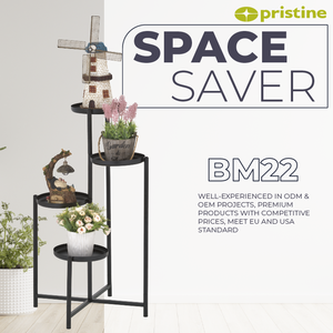 Soporte para Plantas de Flores, Multifuncional para Jardín, Patio, Balcón, Estante para Macetas, Organizador de Almacenamiento de 4 Niveles, Hierro con Recubrimiento en Polvo Resistente - Product Image 5