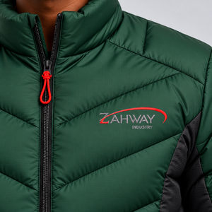 Veste matelassée coupe-vent pour homme avec tissu durable de haute qualité, isolation thermique, finition hydrofuge, design léger et confortable - Product Image 6