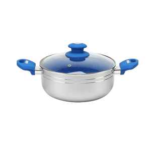Cocotte en fonte émaillée avec couvercle, compatible induction, robuste, pour soupes et ragoûts, ustensile de cuisine - Product Image 2