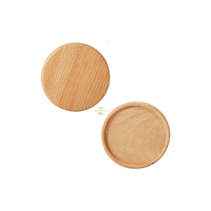 Sous-verres en bois écologiques, ensemble de sous-verres en bois massif naturel pour café, thé, tasse, protection de table - Product Image 3