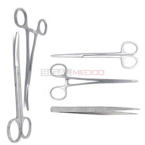 Kit de dissection et de suture de qualité supérieure en 7 pièces, pochette, instruments chirurgicaux en acier inoxydable, ensemble d'instruments médicaux pour étudiants, laboratoires de biologie, anatomie - Product Image 6