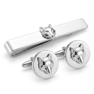 Boutons de manchette personnalisés en alliage de zinc plaqué or, motif pieuvre 3D original avec couronne, pour cadeau d'affaires - Product Image 6