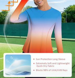 Tela elástica de secado rápido, spandex/poliéster, mangas largas, unisex, para hombre y mujer, con estampado por transferencia térmica. - Product Image 3