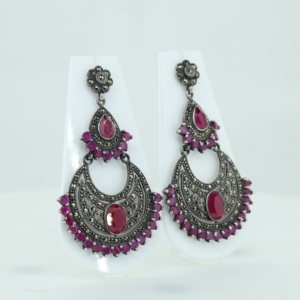 Fashion Luxury Famous Designer 92.5 Sterling <b>Silver</b> Earrings Floral <b>Stud</b> Green Women Wedding Anniversary Party - Product Image 3