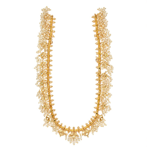 Guttapusalu Style Regular Oxidized Polish Gold Haram-24K Gold Plated Women's Wedding <b>Bridal</b> <b>Necklace</b> <b>Earring</b> <b>Set</b> Zircon - Product Image 2