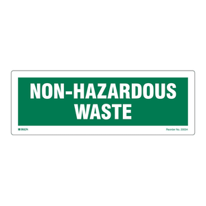 Étiquettes Brady pour déchets non dangereux, durables, laminées, impression claire pour l'identification des déchets de laboratoire et industriels - Product Image 2