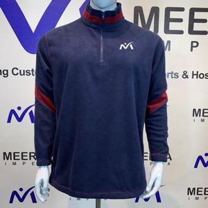 Sudadera con Cierre de Cremallera para Hombre, Diseño Personalizado OEM ODM, 100% Forro Polar, Cuello Alto, Ropa Casual, Sudadera con Capucha para Hombre - Product Image 1