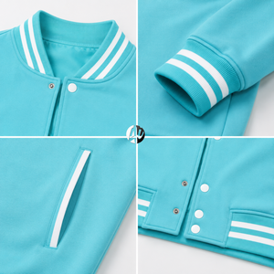 Veste universitaire avec un confort côtelé et un style athlétique classique, conçue pour une utilisation polyvalente dans un contexte de mode décontractée changeante. - Product Image 6
