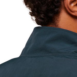 Veste de survêtement rétro bleu pétrole pour homme, coupe oversize, fermeture éclair intégrale, vêtement de sport décontracté, course à pied, gym, activewear, coupe-vent - Product Image 6