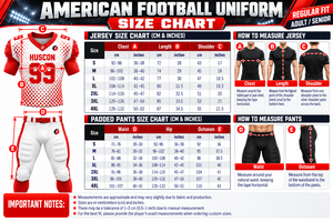 Uniforme de football américain personnalisé rouge et blanc, maillot, pantalon rembourré, casque, gants, chaussures, vêtements de sport d'équipe, 100% polyester, sublimation - Product Image 5
