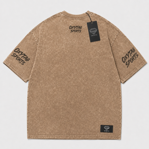 Camiseta de algodón de alta calidad para hombre, lavado ácido, al por mayor, estilo urbano, manga corta, cuello redondo, informal, personalizable frontalmente - Product Image 5