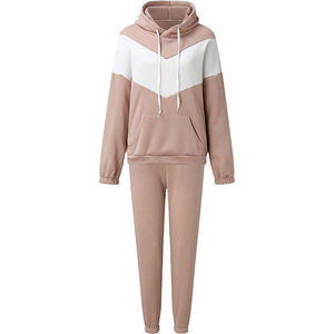 Ensemble de survêtements personnalisés avec logo, pantalon et sweat à capuche pour femme, survêtement de haute qualité, prix de gros - Product Image 2