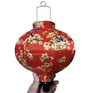 Vietnam Decorative Silk Lantern Bamboo Skeleton Material for Wedding Styling Hanging <b>Ornament</b> Accent Use - Product Image 5