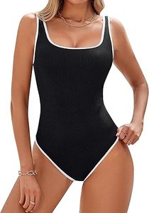 Nouveau design 2025 – Maillot de bain une pièce pour femme en Spandex/Nylon, couleur unie, séchage rapide, respirant, grandes tailles - Product Image 2