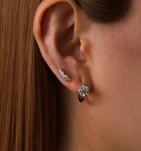 ต่างหูเพชรทองคำขาวคุณภาพสูงทรงวินเทจเจียระไนแบบบริลเลียนท์ สี F ความสะอาด VVS สำหรับงานแต่งงาน ผู้หญิง ขายส่ง ผู้จัดจำหน่ายอาลีบาบา - Product Image 3