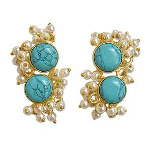 Pendientes de Piedras Preciosas Naturales Chapados en Oro - Joyería Artesanal con Cristales Curativos para Mujer - Product Image 5