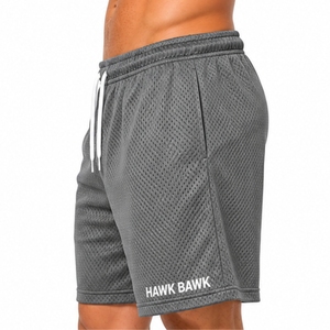 Shorts de sport en maille pour hommes, séchage rapide, respirants, décontractés, pour la gym, la course, le basketball, l'entraînement, coupe ample, avec cordon de serrage - Product Image 3