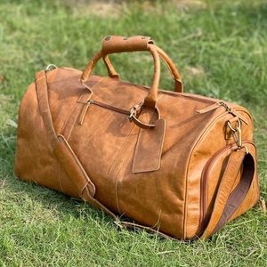 Sac de voyage rustique en cuir pleine fleur, sac de sport multifonctionnel, commandes en gros, personnalisable, fournisseur en gros - Product Image 2