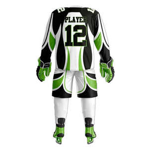 ชุดยูนิฟอร์มฮอกกี้น้ำแข็งชายแบบกำหนดเองปี 2026 สำหรับการแข่งขัน 7 คนต่อทีม ผลิตจากโพลีเอสเตอร์ที่ใส่สบาย ระบายอากาศได้ดี รับผลิตแบบ OEM พร้อมพิมพ์ชื่อทีมและโลโก้ตามสั่ง ชุดสำหรับผู้ใหญ่ - Product Image 3