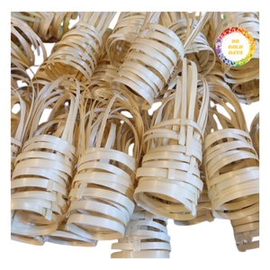 Poignée de tasse en bambou, aspect naturel, réutilisable pour tasses et gobelets - Product Image 1