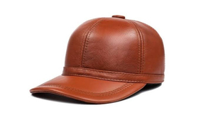 Gorra de Béisbol de Cuero Negra Ajustable de 6 Paneles con Correa Trasera, Gorra Deportiva Casual para Protección Solar, Unisex para Adultos - Product Image 6