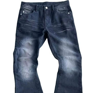 Pantalones Vaqueros Casuales de Moda para Hombre, Estilo Cargo Holgado con Botones, Jeans de Mezclilla para Hombre - Product Image 1