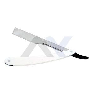 Navaja de afeitar de acero inoxidable de un solo filo con bloqueo deslizante para barbería y salón, herramienta para el cuidado de cabello, cejas y barba - Product Image 5