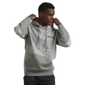 <b>Top</b> Quality Streetwear Men's Color Block Hooded Sweatshirt <b>Raglan</b> Sleeve Pocket Casual Knitted Regular Fit Autumn Wear - Product Image 3