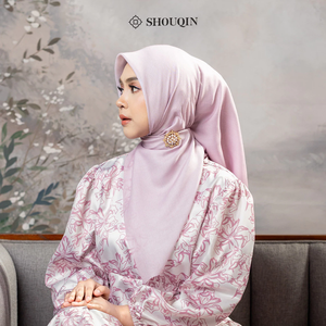 ผ้าคลุมศีรษะฮิญาบแบบไล่สีสองโทน Shouqin Aurora Square ผ้าวอยล์ตัดด้วยเลเซอร์ สำหรับผู้หญิงมุสลิม ขายส่ง - Product Image 2